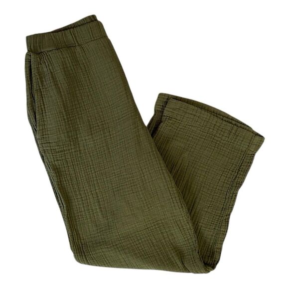 Xirena Pants Womens Medium Joggers Gauze Green Drawstring Cotton - Picture 7 of 8